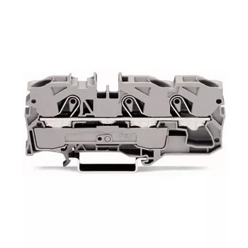 WAGO 2010-1301 Perėjimo gnybtų blokas, 10 mm², 800 V, pilkas, montavimui ant DIN bėgelio