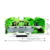 WAGO 2016-1307 3 laidininkų įžeminimo gnybtų blokas, 16 mm²