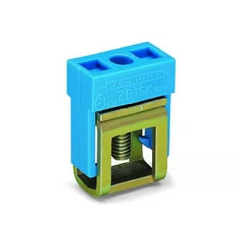 WAGO 210-281 2-jungčių DIN-bėgio gnybtų blokas, CAGE CLAMP, pilkas, 800 V, 24 A