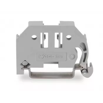WAGO 249-116 bevaržtis galinis fiksatorius, 6 mm, 35 x 15 DIN bėgiui, pilkas