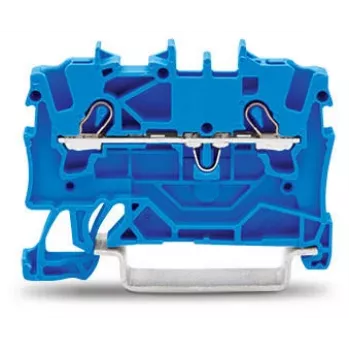 WAGO 2001-1204 4-ių laidų Push-in CAGE CLAMP gnybtų blokas, pilkas, 500 V, 24 A, 0,25–2,5 mm², montavimui ant DIN bėgelio