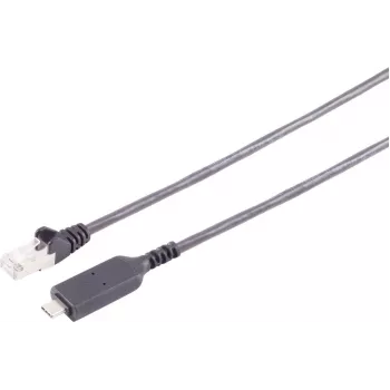 S-IMPULS USB-C į RJ45 Gigabit Ethernet adapterio kabelis 15m juodas