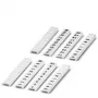 Phoenix Contact Terminal Block Markers - White - 4 mm - 10 Pieces (0808626:0011)