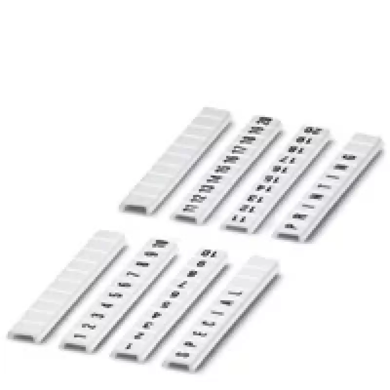 Phoenix Contact Terminal Block Markers - White - 4 mm - 10 Pieces (0808626:0011)
