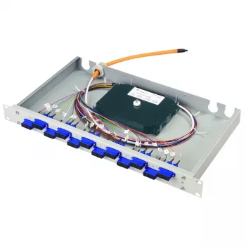 Telegärtner Karl Gärtner 19 inch LWL Distribution Panel BASIS eco 1U Heather Violet - Fiber Optic (LWL) - Duplex