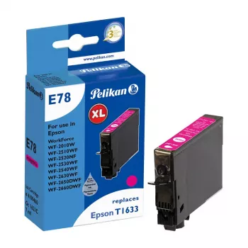 Pelikan suderinama rašalo kasetė, skirta Epson T1633, purpurinė (3,1 ml) – 1 vnt.