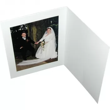DAIBER portretiniai aplankai su paspartu 15x20 cm balta matinė (100 vnt.)