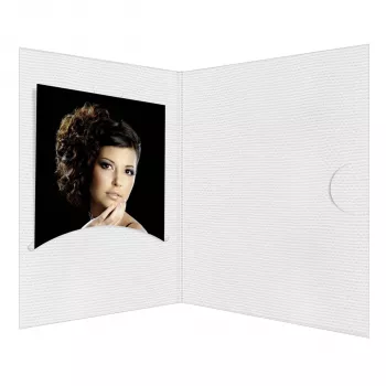 DAIBER Opti-Line Portrait Folders 13x18 cm White (100 Pack)