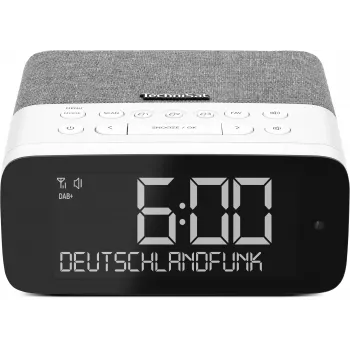 TechniSat DigitRadio 52 ASA DAB+/UKW Bluetooth Radijo imtuvas pilka/balta