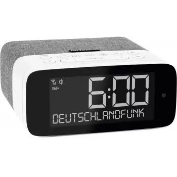 TechniSat DigitRadio 52 ASA DAB+/UKW Bluetooth Radijo imtuvas pilka/balta