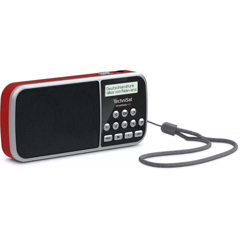 TechniSat TechniRadio RDR DAB+ FM nešiojamas radijo imtuvas (raudonas)