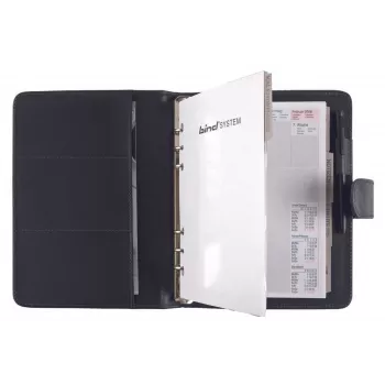 BIND Standard A5 Imitation Leather Personal Organizer Black