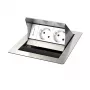 Kindermann CablePort standard² 2-fold Flush-Mount Housing for Power Outlet, Black
