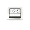 Kindermann CablePort standard² 2-fold Flush-Mount Housing for Power Outlet, Black