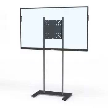 Kindermann Premium DS Racer grindinis stovas LCD ekranams iki 70 inch - anoduotas aliuminis - juoda, sidabrinė metalic