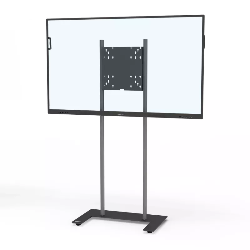 Kindermann Premium DS Racer grindinis stovas LCD ekranams iki 70 inch - anoduotas aliuminis - juoda, sidabrinė metalic