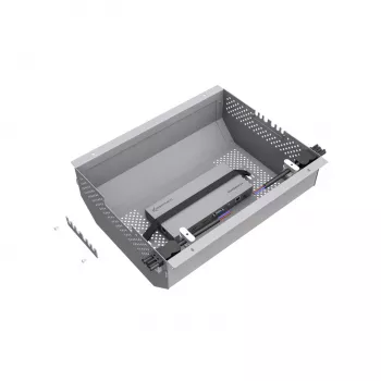 Kindermann Flush Protective Cover for CablePort Standard Box - Silver Anodized Aluminum
