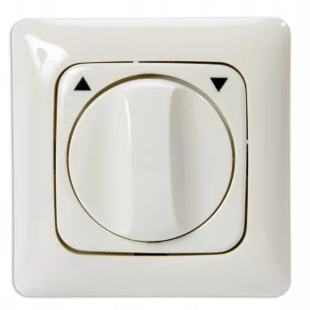 Kindermann Rotary Push-Button Switch LW/DL - Alpine White