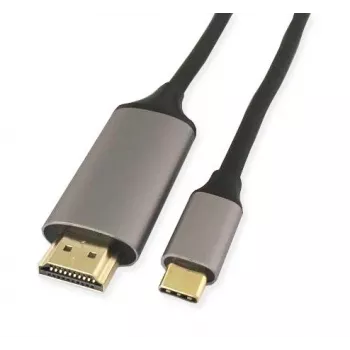 KINDERMANN USB-C į HDMI adapterio laidas, 5 m, juodas (WLZ-4423 L=5m)