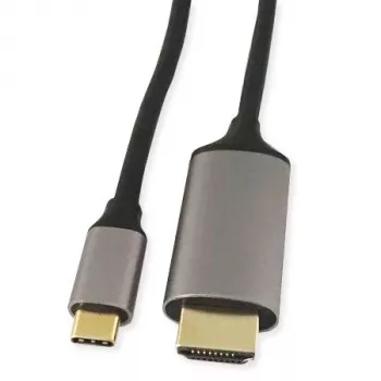 KINDERMANN USB-C į HDMI adapterio laidas, 5 m, juodas (WLZ-4423 L=5m)