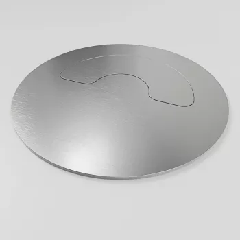Kindermann CablePort stalinis kabelių pravedimo dangtelis sidabrinis 120x120mm