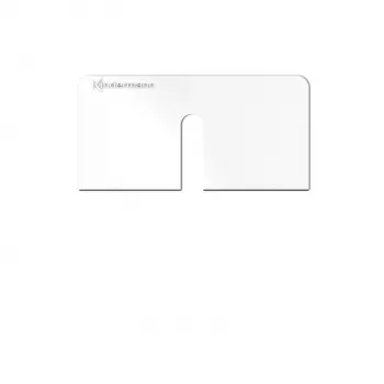 Kindermann Konnect Design Click Outlet Bezel Pure White RAL 9010 2-Port Keystone