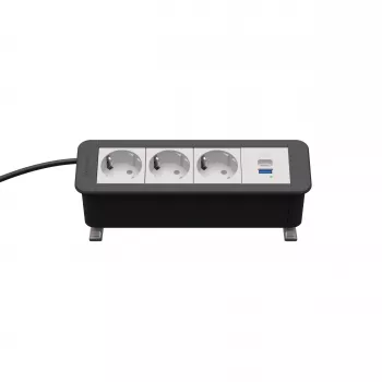 Kindermann CP Office Desk 4-Fold 3x Schuko 1x USB-C PD 60W Įkrovimo stotelė
