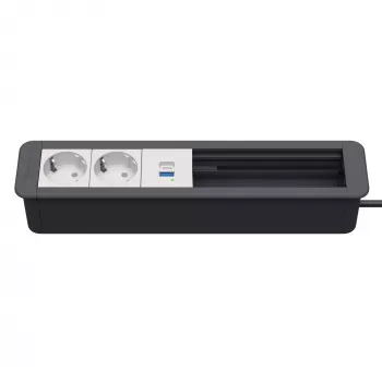 Kindermann CP Office Frame 6f 2xSt 1xUSB PD (7551000332)