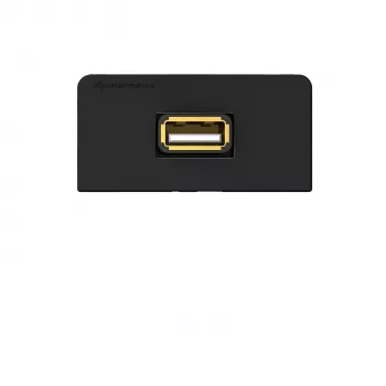 Kindermann Connection Panel USB 2.0 Anthracite RAL 7024 Half-Bezel su Pigtail Kabeliu 7457000522