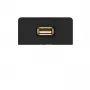 Kindermann Connection Panel USB 2.0 Anthracite RAL 7024 Half-Bezel su Pigtail Kabeliu 7457000522