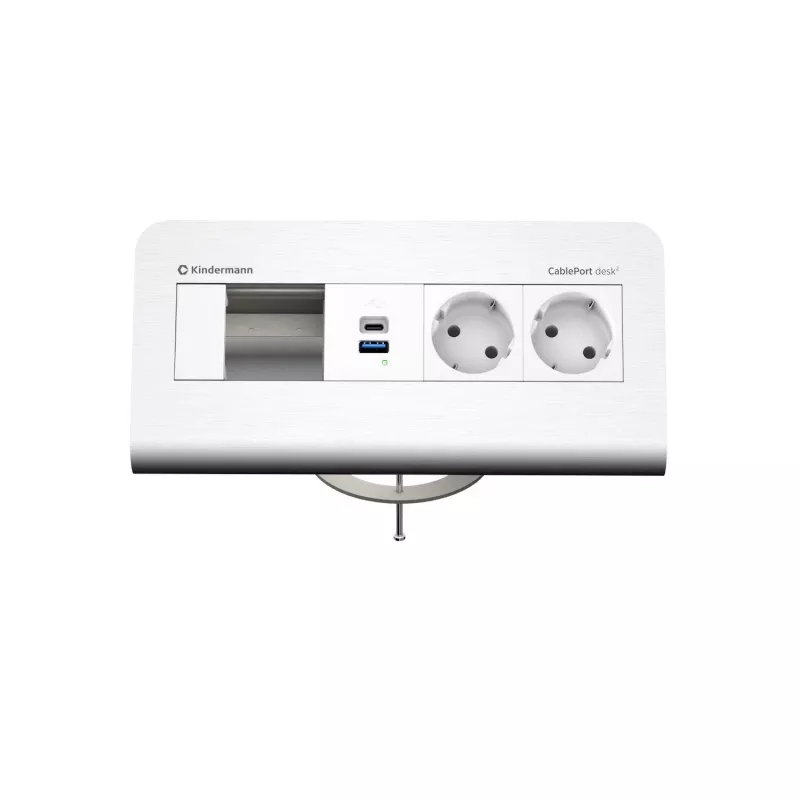 Kindermann CP desk² 80 4 lizdų 2x Power USB stalviršio prijungimo panelė