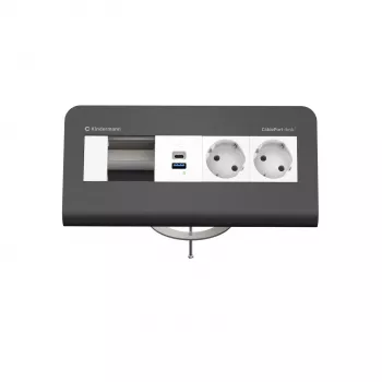 Kindermann CP desk² 80 4-way 2x Power USB (7430001372)