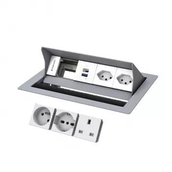 Kindermann CP Standard² 4-fold 2x Schuko/USB INT 7492IN1172