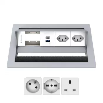 Kindermann CP Standard² 4-fold 2x Schuko/USB INT 7492IN1172