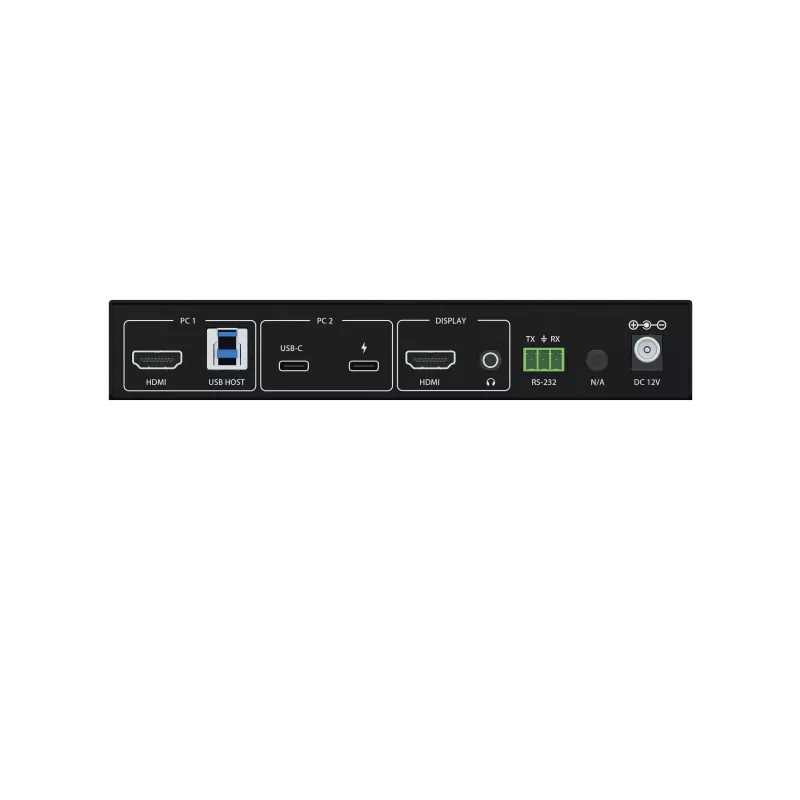 Kindermann KVM Switch 21C - 2-Port DVI-I KVM jungiklis su garsu ir USB šakotuvu