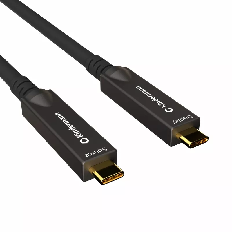 Kindermann USB-C AOC Full Feature Cable 10m Male/Male