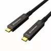 Kindermann USB-C AOC Full Feature Cable 12m St/St