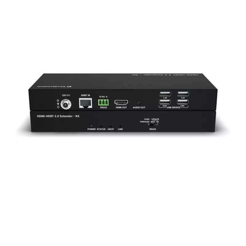 Kindermann HDMI-HDBT 2.0 Extender - imtuvas - RS-232 - USB 2.0