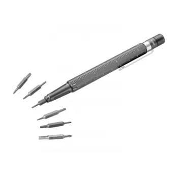 TROIKA Bit-Stift CONSTRUCTION TOOL 13 Multi-Tool Ballpoint Pen (BIT20/TI)