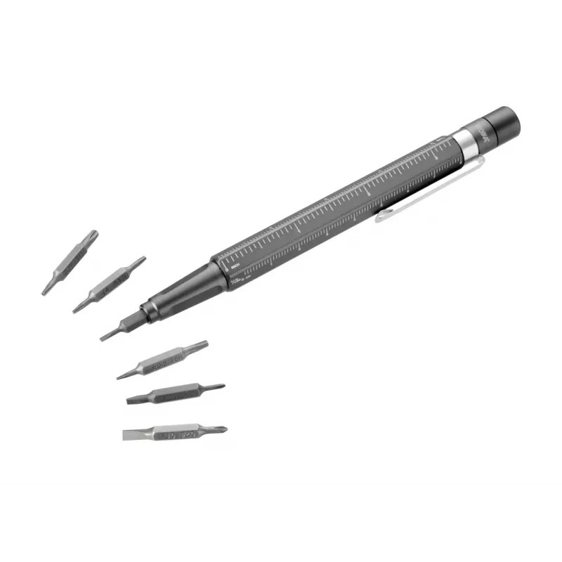 TROIKA Bit-Stift CONSTRUCTION TOOL 13 Multi-Tool Ballpoint Pen (BIT20/TI)