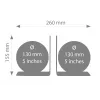 TROIKA Globe Set BOOKGLOBE (G1303-DBBR/BK)