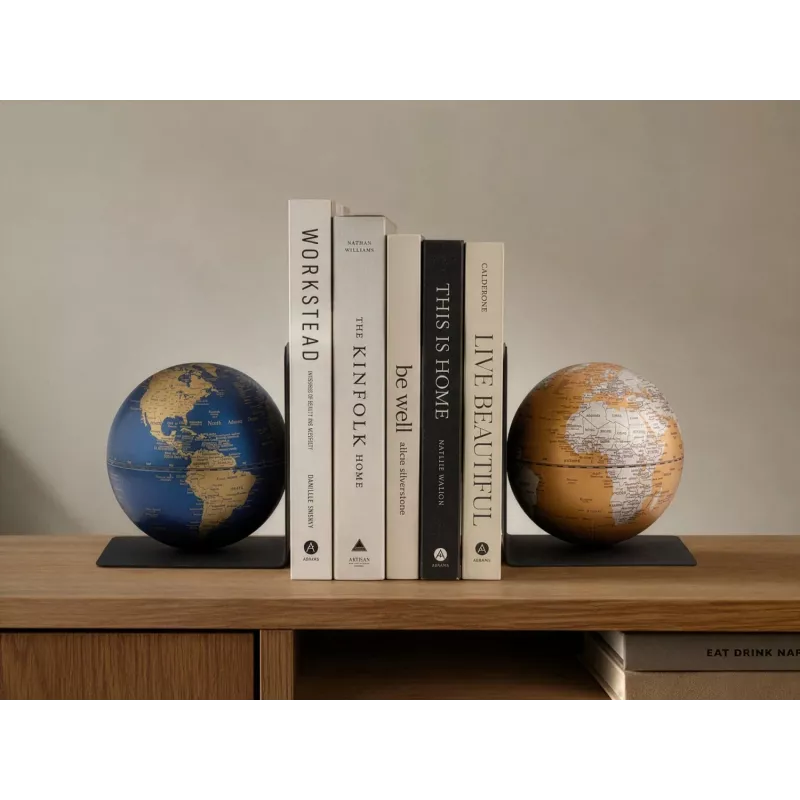 TROIKA Globe Set BOOKGLOBE (G1303-DBBR/BK)