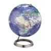 TROIKA Globe 23.5 Degrees (G2507-P2P2/CB) – stalo gaublys, popieriaus prispaudėjas, chromuotas pagrindas, 60 mm