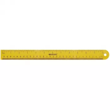 Westcott liniuotė 30 cm geltona