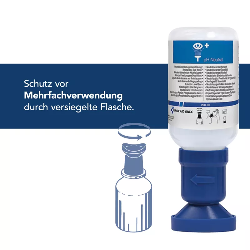 First Aid Only Neutralizing Eye Wash Bottle pH Neutral 200 ml