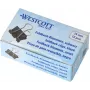 WESTCOTT 12 Foldback Clips, 19 mm, Black/Silver, 12 Pieces