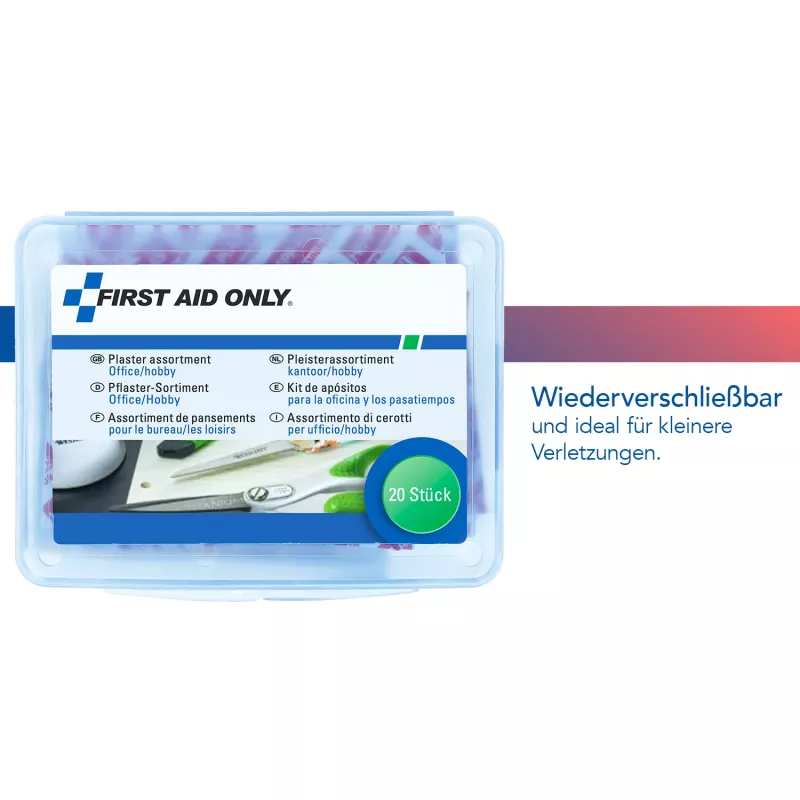 First Aid Only P-10025 Tvarsteliai Office/Hobby 20 vnt. pakuotė