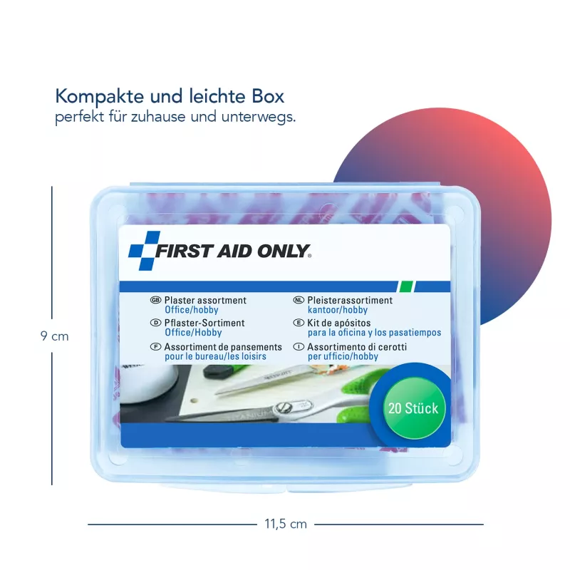 First Aid Only P-10025 Tvarsteliai Office/Hobby 20 vnt. pakuotė