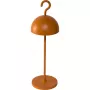 Sompex HOOK Orange stalinė lempa su integruotu LED, įkraunama, IP44, liečiamu šviesos reguliatoriumi