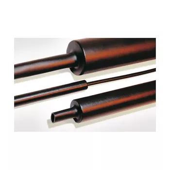 HellermannTyton Termosusitraukiantis vamzdelis Poliolefinas, Radiaciniu būdu susietas, 12/3 mm, Juodas, 1 m (TREDUX-MA47-12/3 PO-X BK 6)
